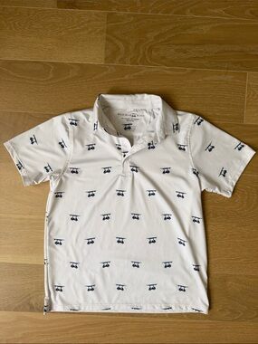 Bald Head Blues Boys' Golf Carts Polo Shirt - size 10